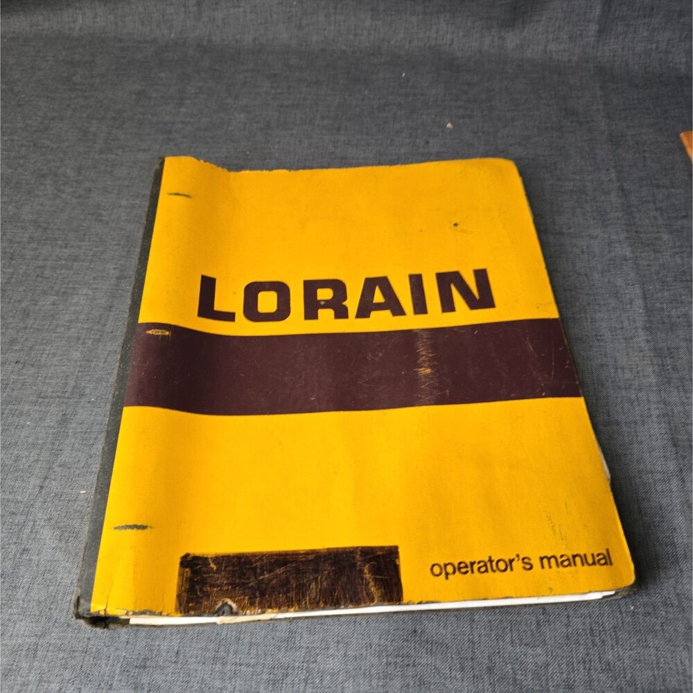Original Operator Manual For Koehring Lorain LRT 15H Crane